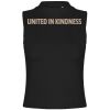 Women's high neck crop vest Thumbnail